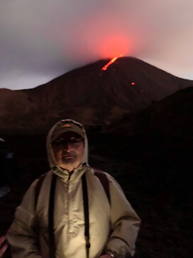 Climbing an erupting volcano in Guatemala