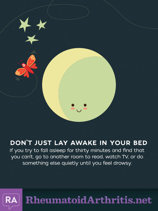 Do not just lay awake in your bed 