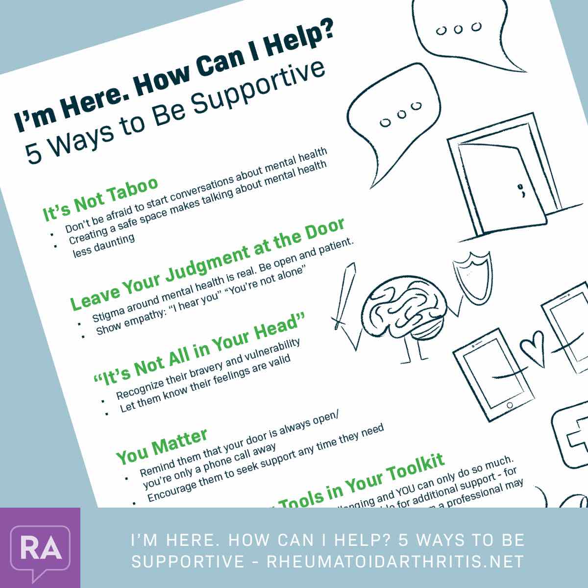five ways to be supportive